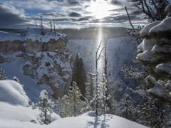 Landscape in Yellowstone National Park, USA.