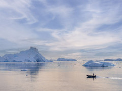 Zodiac in Antarctic Peninsula