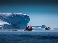 Zodiac in Antarctic Peninsula