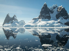 Glaciers in Antarctica.
