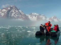 Zodiac cruise around North Spitsbergen.