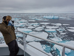 Photographer in North Spitsbergen.
