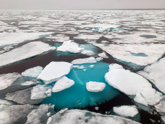 Pack ice in North Spitsbergen.