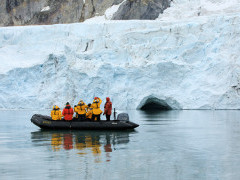 Zodiac in Spitsbergen.