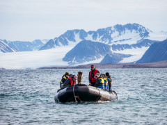 Zodiac in Spitsbergen.