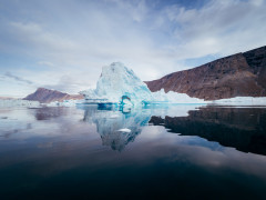 Iceberg in Nordvest Fjord, Greenland.