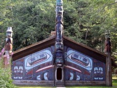 Totem poles in Alaska.