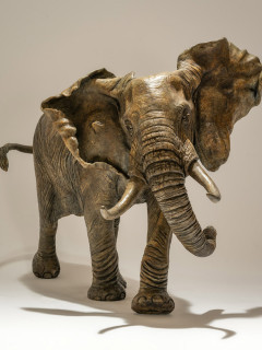 Elephant sculpture by Nick Mackman