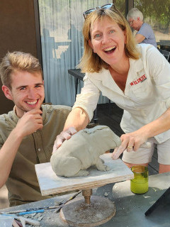 Sculpture workshop with Nick Mackman in Zambia