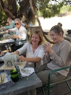 Sculpture workshop with Nick Mackman in Zambia