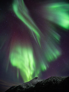 Northern lights in Tromsø, Norway.