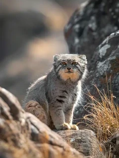A Pallas's cat in Mongolia.