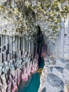 Fingal's cave on Isle of Staffa, Scotland.