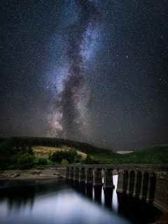 Astrophotography in Elan Valley, Wales.