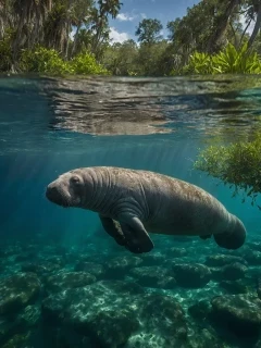 Manatee in Florida, USA