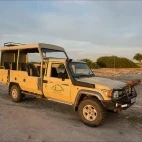 Land cruiser in Botswana.