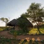 Exterior view of Ol Gaboli Lodge, Kenya.