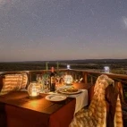 At Etosha Mountain Lodge you can enjoy dinner under the stars.