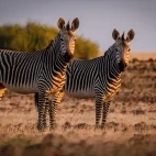 Hartmann's zebra, one of the two subspecies found in Namibia.