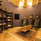 Image of the communal living area at Klaserie Drift Misava Safari Camp.