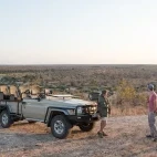 Guests enjoying the view of Klaserie Private Nature Reserve on their game drive.