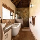 View of one of the bathrooms at Senalala Safari Lodge.
