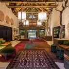 The hallway at Sabi Sabi Bush Lodge.
