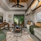 Private suite lounge area, with ample comfortable space, Sabi Sabi Bush Lodge.
