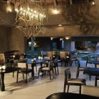 One of the dining areas at Sabi Sabi Earth Lodge.