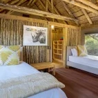 Twin bed accommodation at Bateleur Safari Camp, South Africa.