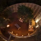 One of the exquisite dining areas at Tanda Tula Safari Lodge, South Africa.