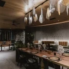 The inside dining area at Tanda Tula, in Timbavati Private Game Reserve, South Africa