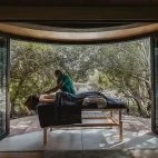 Guest enjoying a relaxing massage during their stay at Tanda Tula, South Africa