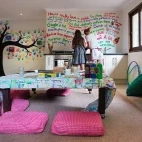 'Cubs Den', an activity space for children at Varty Camp in South Africa