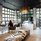 The stylish photographic studio, where you can edit and even print your images at Varty Camp in South Africa