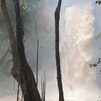 Waterfall at Chebera Safari Lodge in Ethiopia.