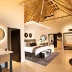 Bedroom at Serondella Game Lodge in South Africa.