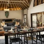 Dining at Serondella Game Lodge in South Africa.