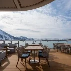 Barbecue area on board Ocean Albatros