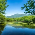 The Shiretoko Goko Lakes, Hokkaido, Japan.