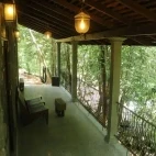 The porch area at Jansen's Bungalow, Sri Lanka.