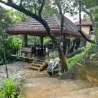 Exterior of the restaurant at Jansen's Bungalow, Sri Lanka.