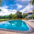 Swimming pool at Lavendish Wild Safari, Sri Lanka.