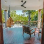 A balcony at Palmyrah House, Sri Lanka.