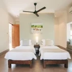 Twin bedroom at Palmyrah House, Sri Lanka.