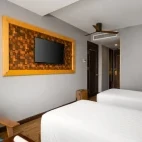 A twin bedroom at White Sand Boutique Hotel, Vietnam