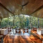 The treehouse restaurant at Silky Oaks Lodge, Australia.