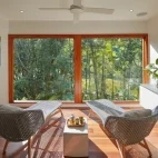 The healing waters spa lounge at Silky Oaks Lodge, Australia.