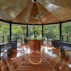 The jungle perch lounge at Silky Oaks Lodge, Australia.