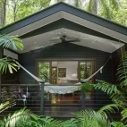 External view of one of the rainforest retreats at Silky Oaks Lodge, Australia.